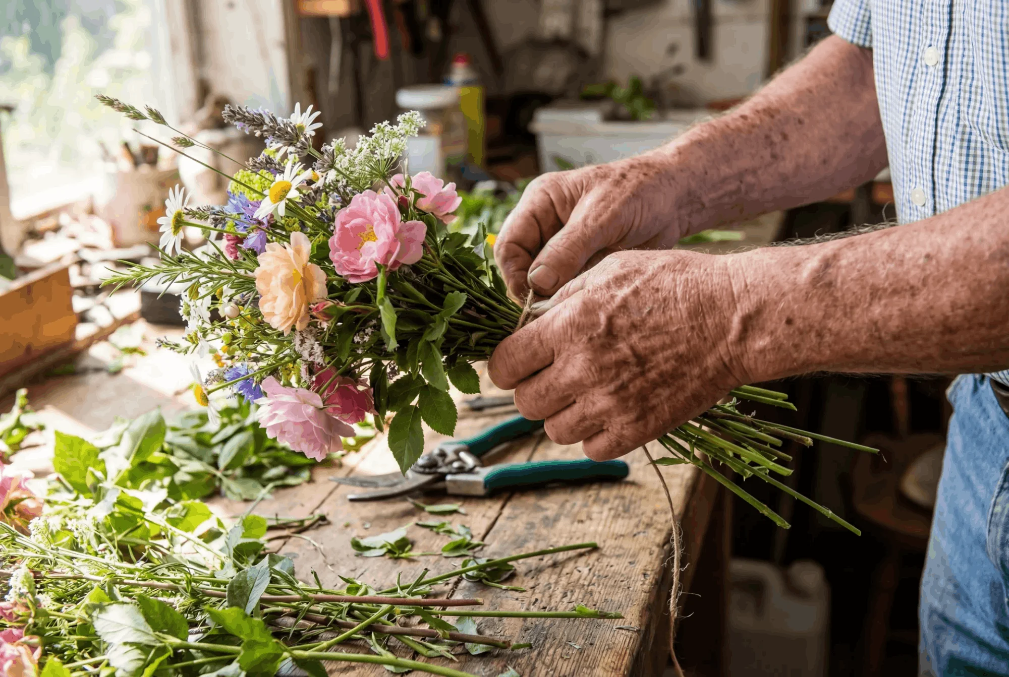 Handgemaakt kerststuk